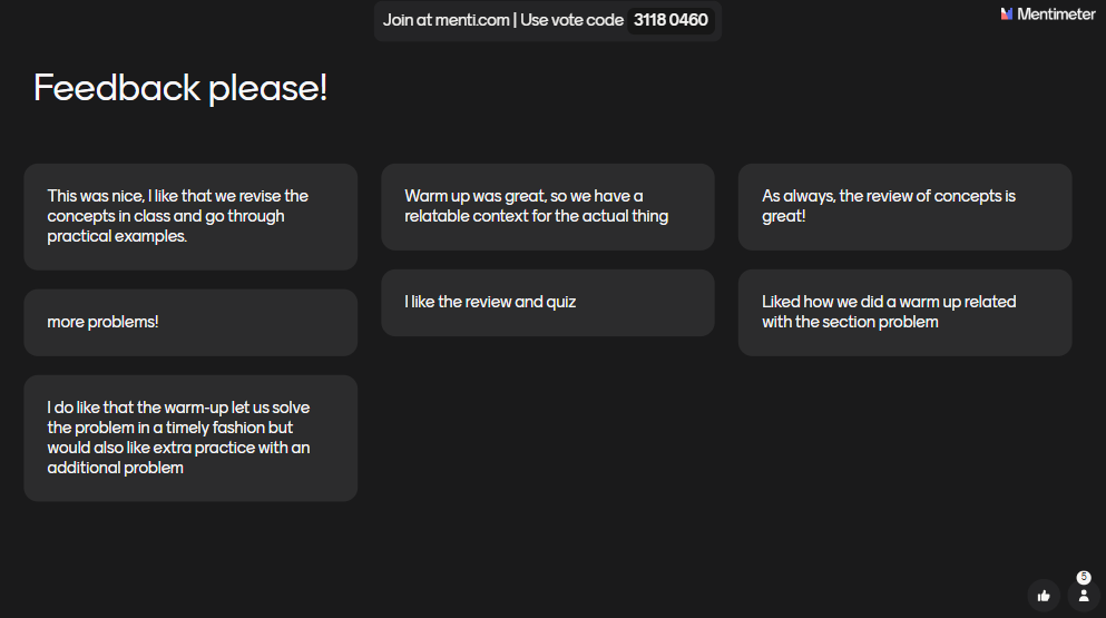 Student feedback from Code in Place